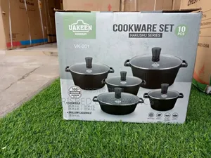 *Uakeen 10pcs Durable Cookware Set