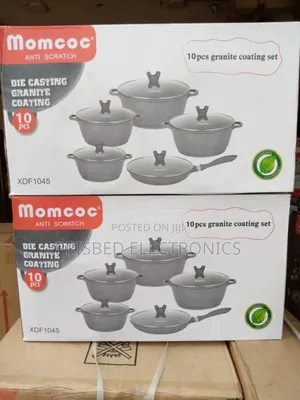 Momcoc 10pcs Die-Casting Aluminum Cookware Set