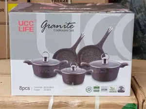Ucc Life Durable 8pcs Casserole Cookware Set