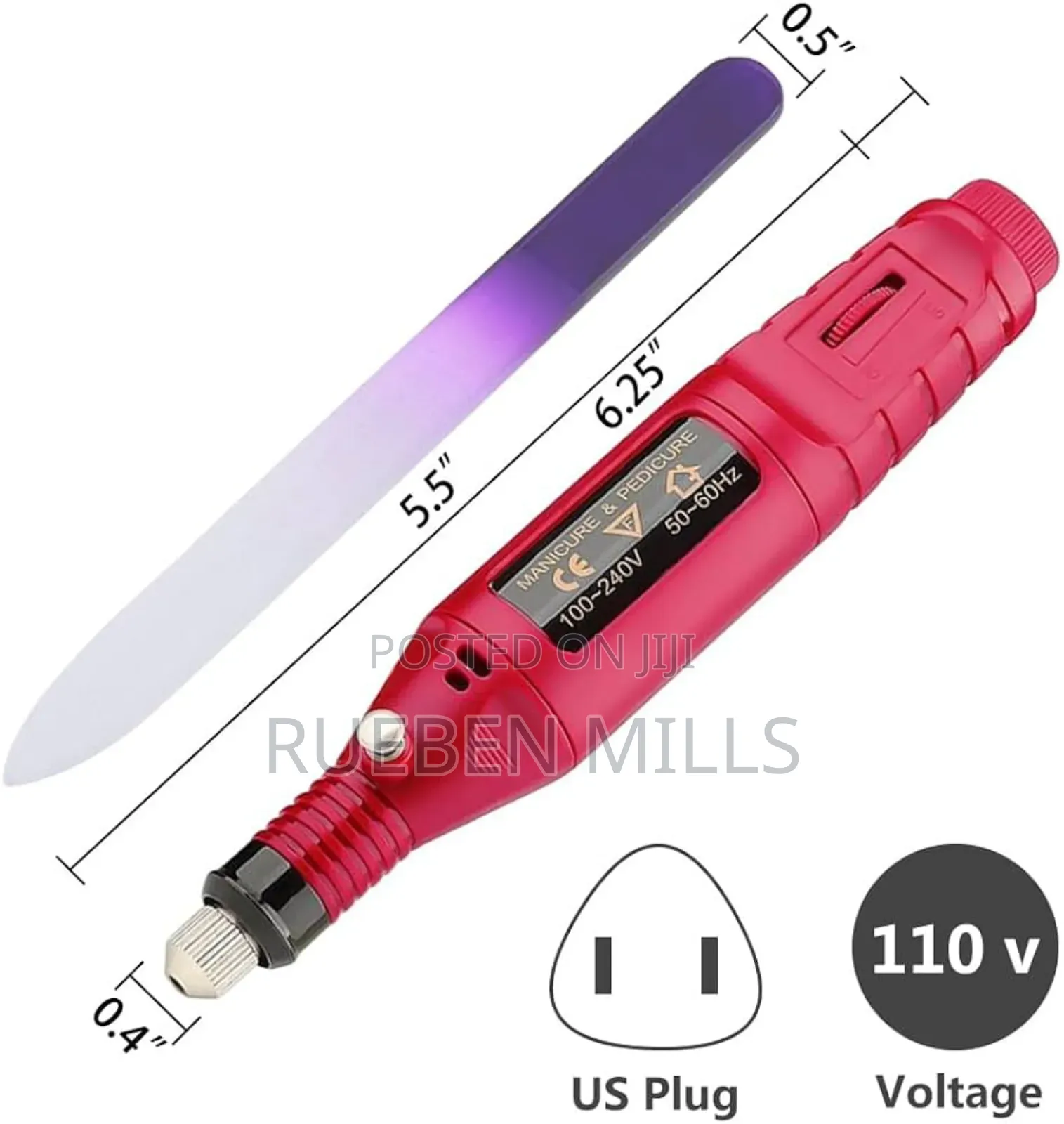 Manicure Pedicure Nail Drill File Pen Set