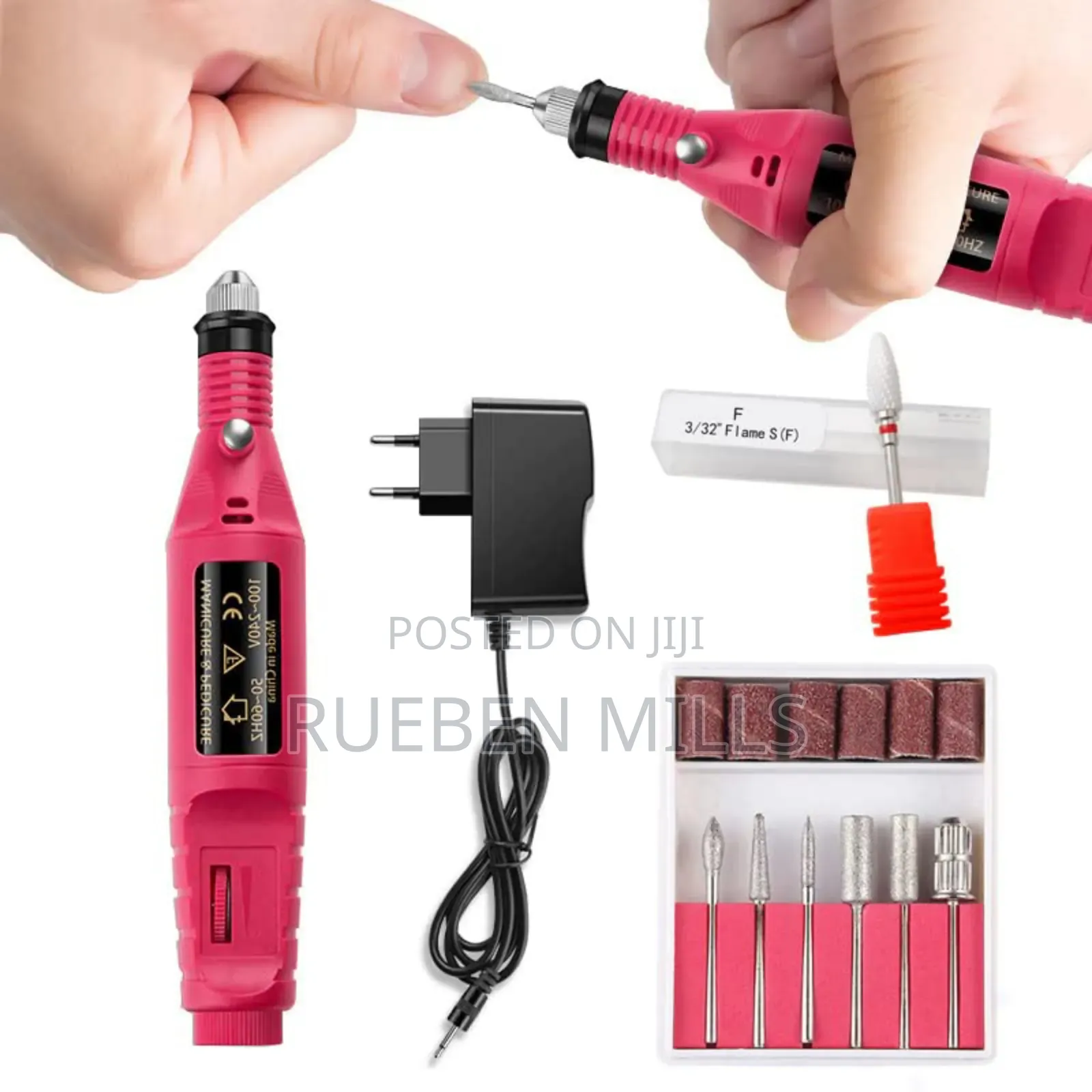 Manicure Pedicure Nail Drill File Pen Set