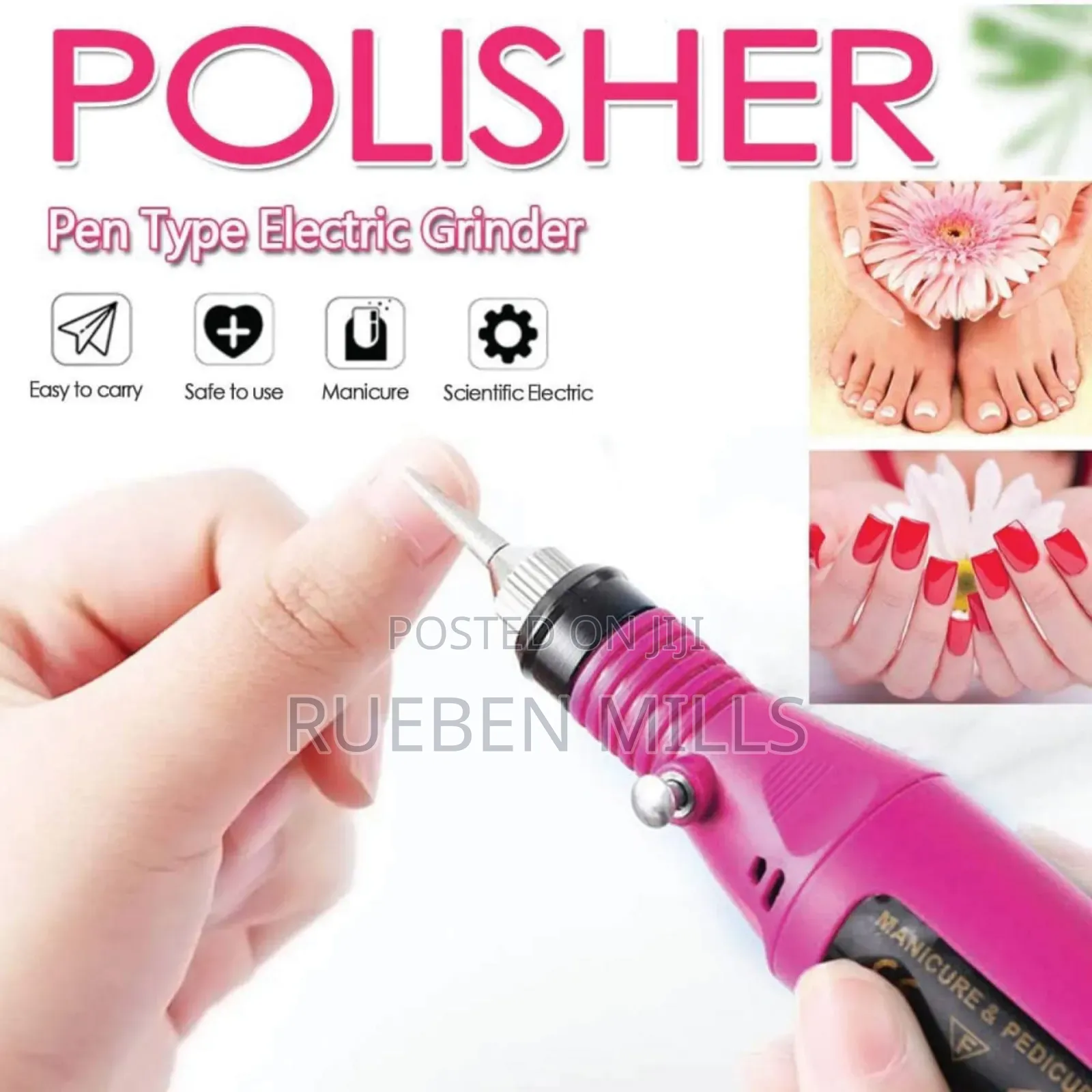 Manicure Pedicure Nail Drill File Pen Set