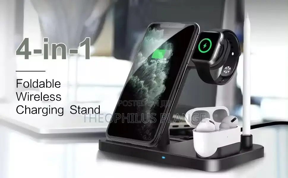 4 in 1 Wireless Charging Station. For Home and Offices