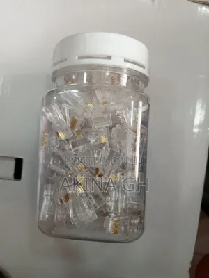 Passthrough RJ45 Cat6 Crystal Head 100pcs