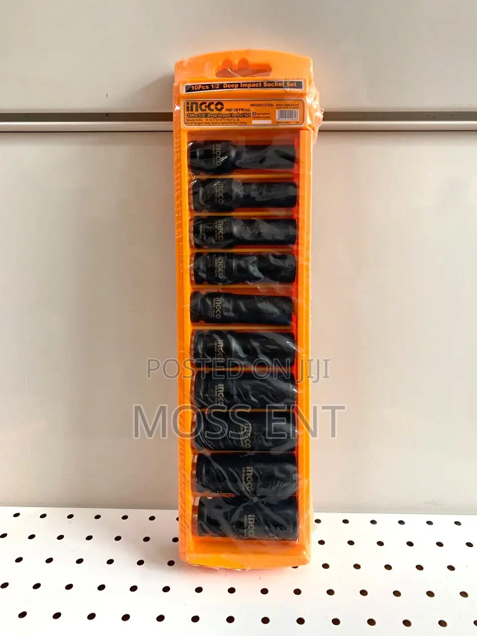 Ingco 10pcs 1/2" Deep Impact Socket Set - P5 - Hkissd12102l