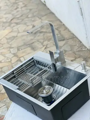 Complete Kitchen Sink - Silver Single Bowl - Cabinet Sink
