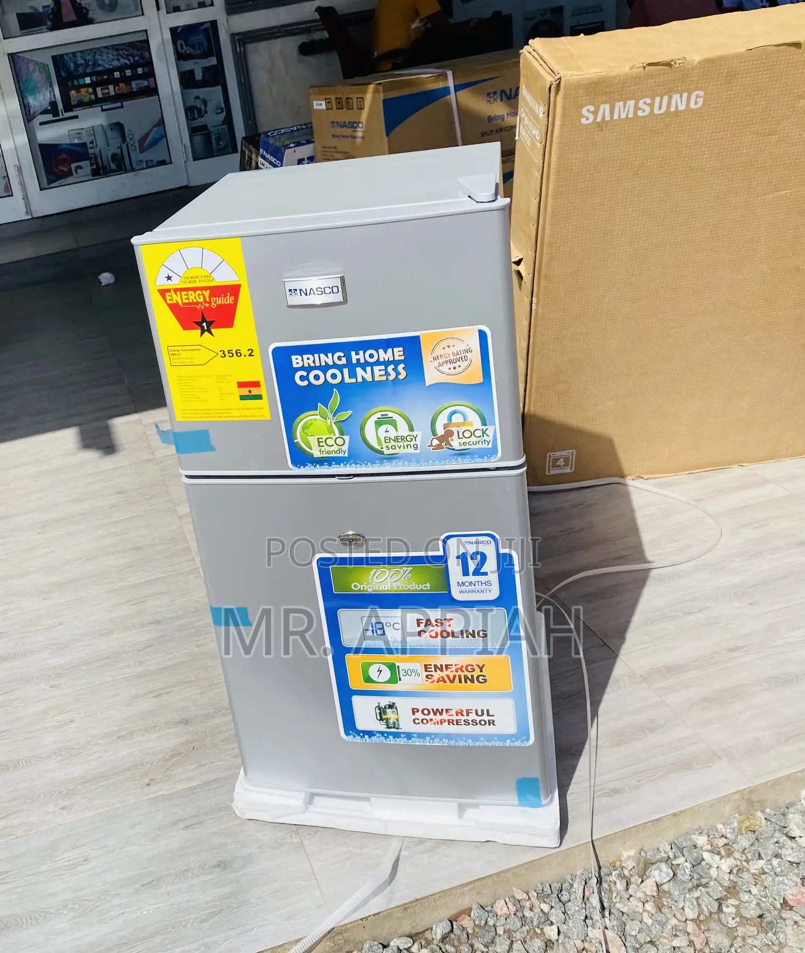 Latest Nasco Nasf2-120 Electric Top Table Fridge(Gray).
