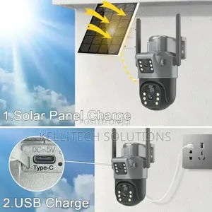 4G SOLAR Powered Dual Lens CCTV Camera