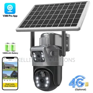 Battery 4G SIM Dual Lens PTZ CCTV Camera With Solar Power