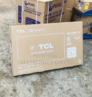 Lastest 50 Inch Smart Qled TCL C645 (Black) Tv 
