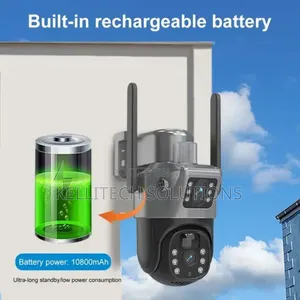 4g Sim Solar Dual Lens Camera, Inbuilt Battery