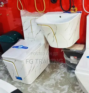 Complete Toilet Seat + Hanging Basin - Water Closet Basin