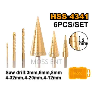 Ingco Step Drill Bit Set 6pcs - P15c30 - Aksds2061