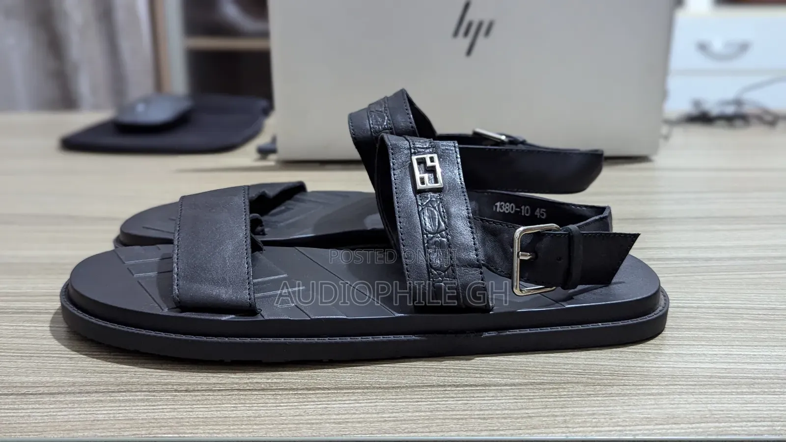 Pitot Anteni Men's Leather Slippers Leather