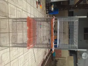 3 Unit Cage With Feeders,Automated Drinkers and Waste Collec