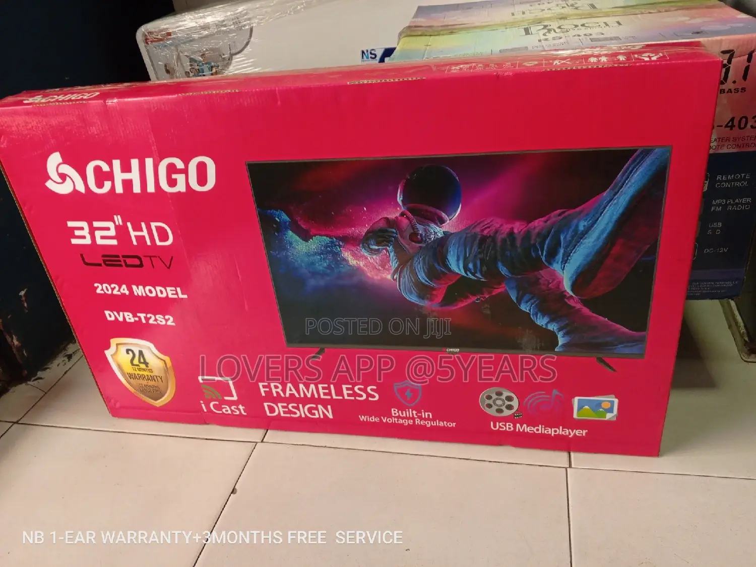Chigo Television Television 32inches I Cast Frameless Design