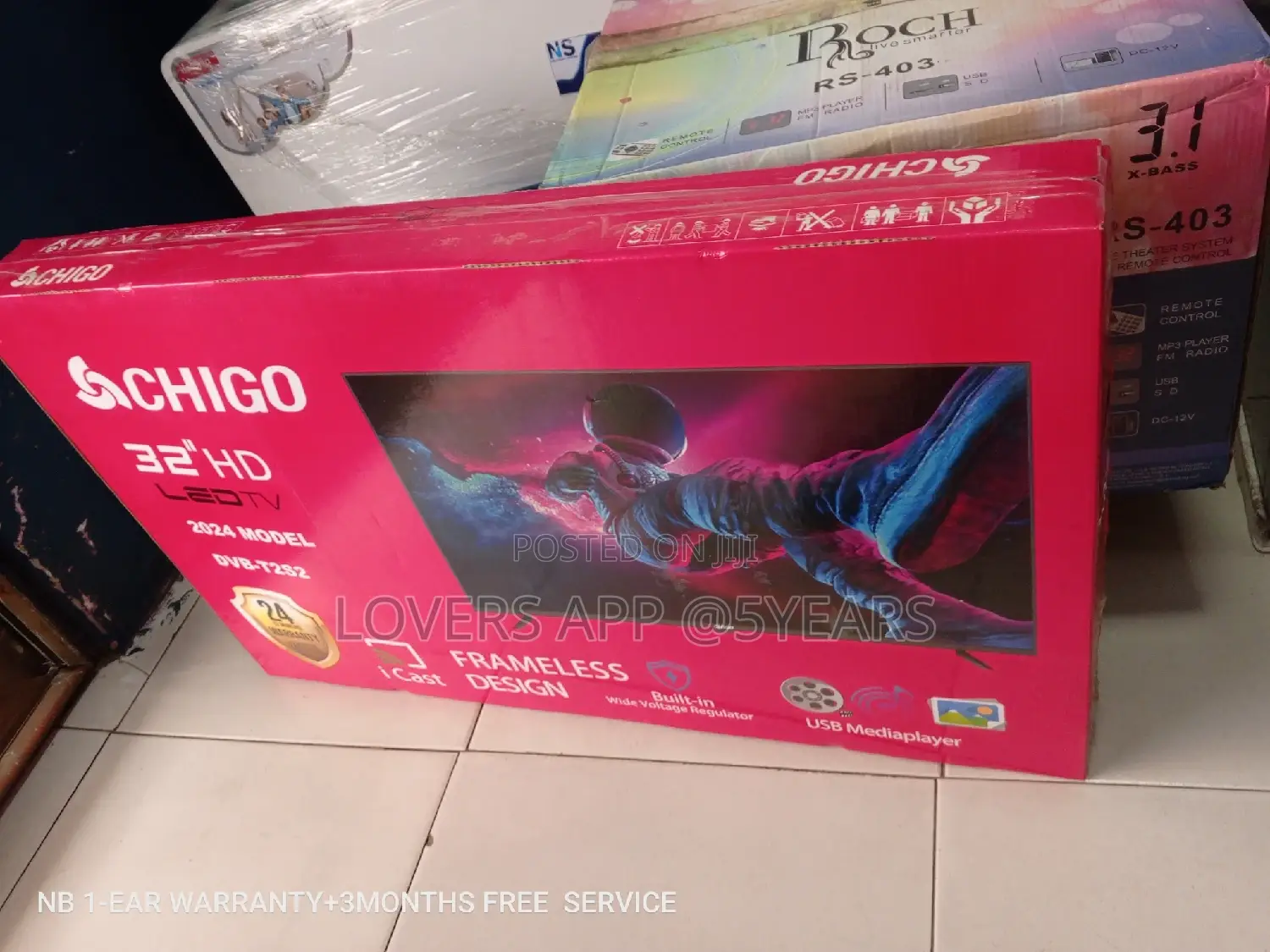 Chigo Television Television 32inches I Cast Frameless Design
