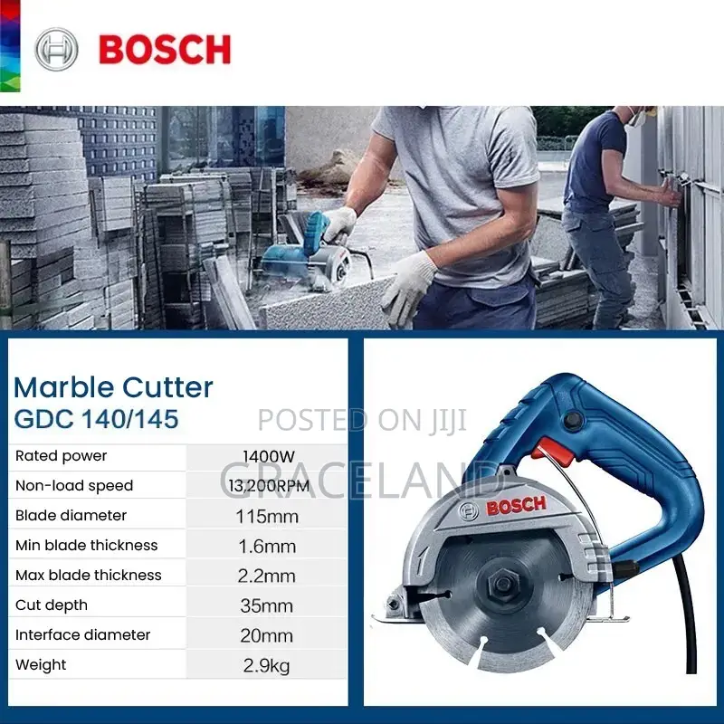 This Is Original Bosch GDC140 Stone Cutting Machine Marble
