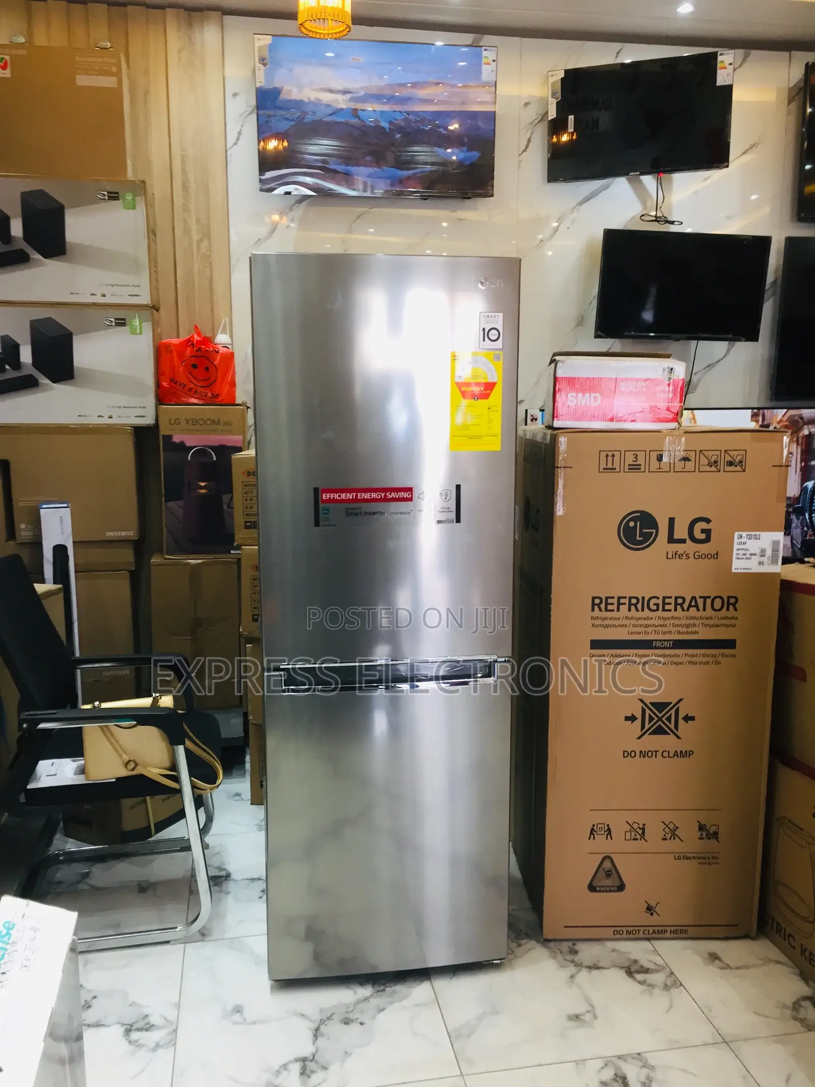 Tempered Glass Sleeves GC-B399NLJM Double Door Fridge.