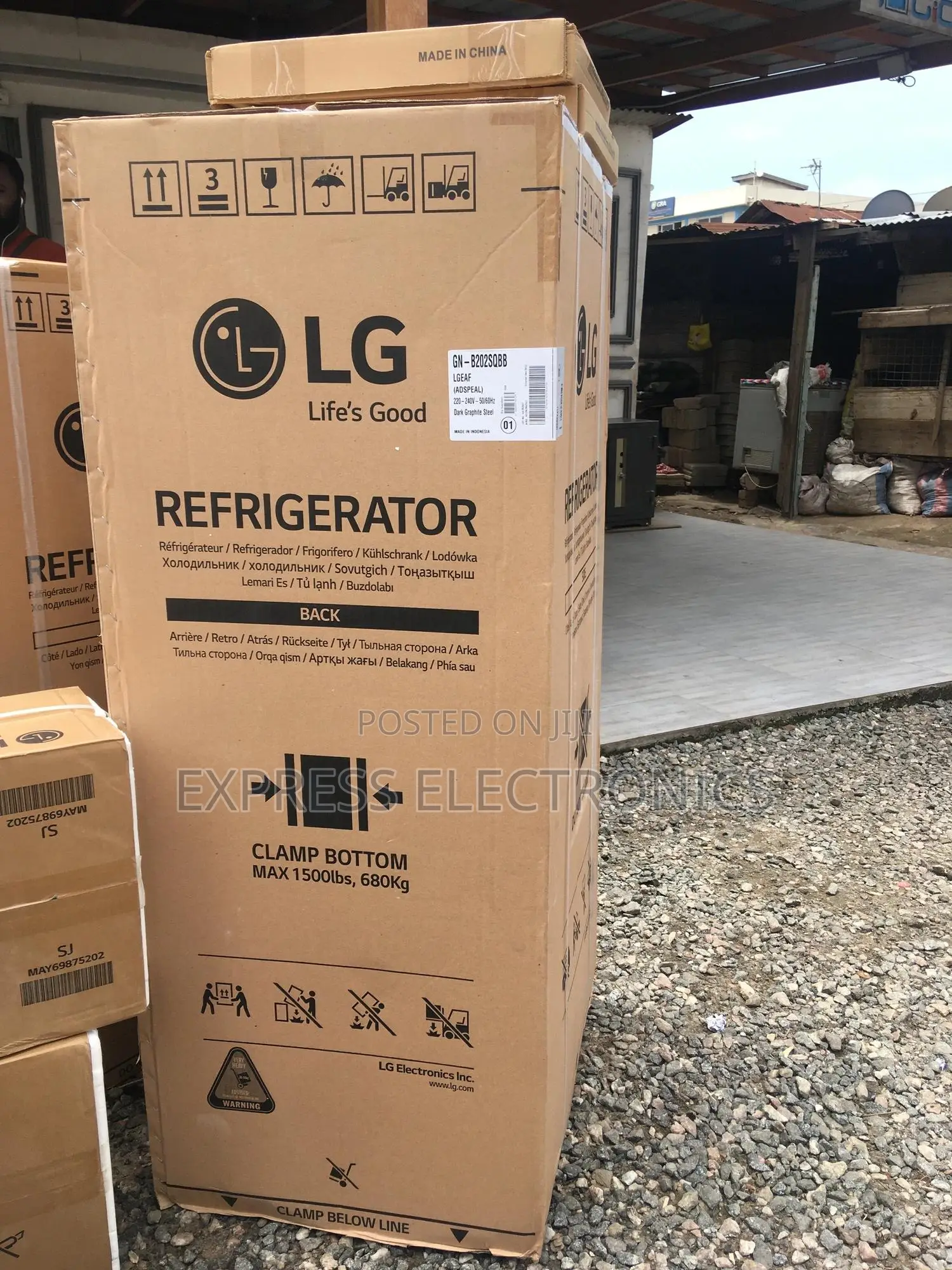 Very Affordable GN-B202SQBB —Fridge Double Door LG Smart.