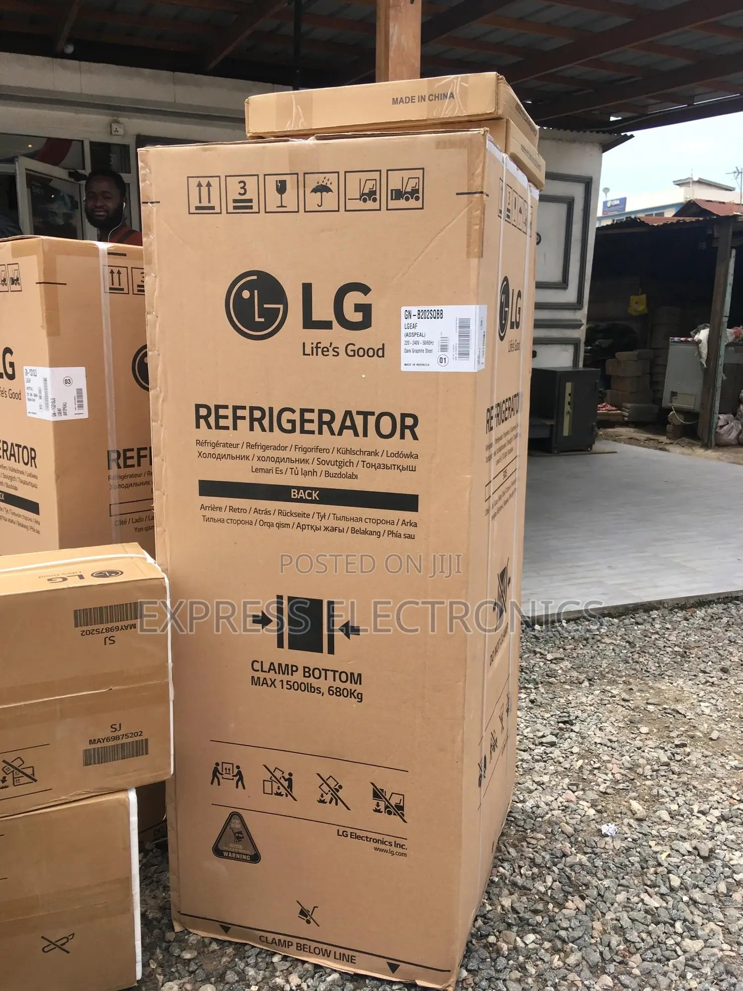 Quiet Operation Fridge LG GN-B202SQBB —