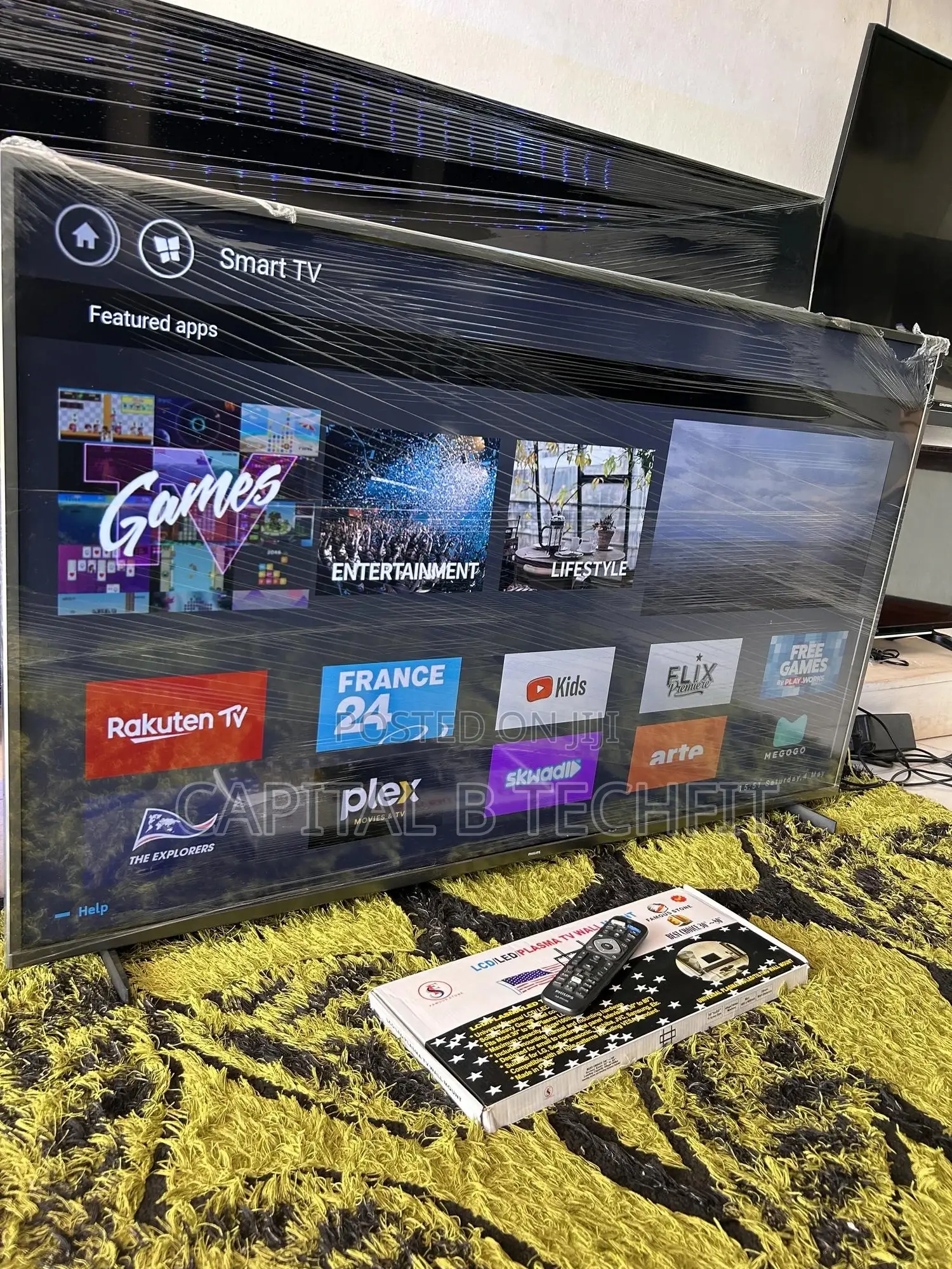 55inches Digital Satellite Ultra Hd Led Smart Phillips.
