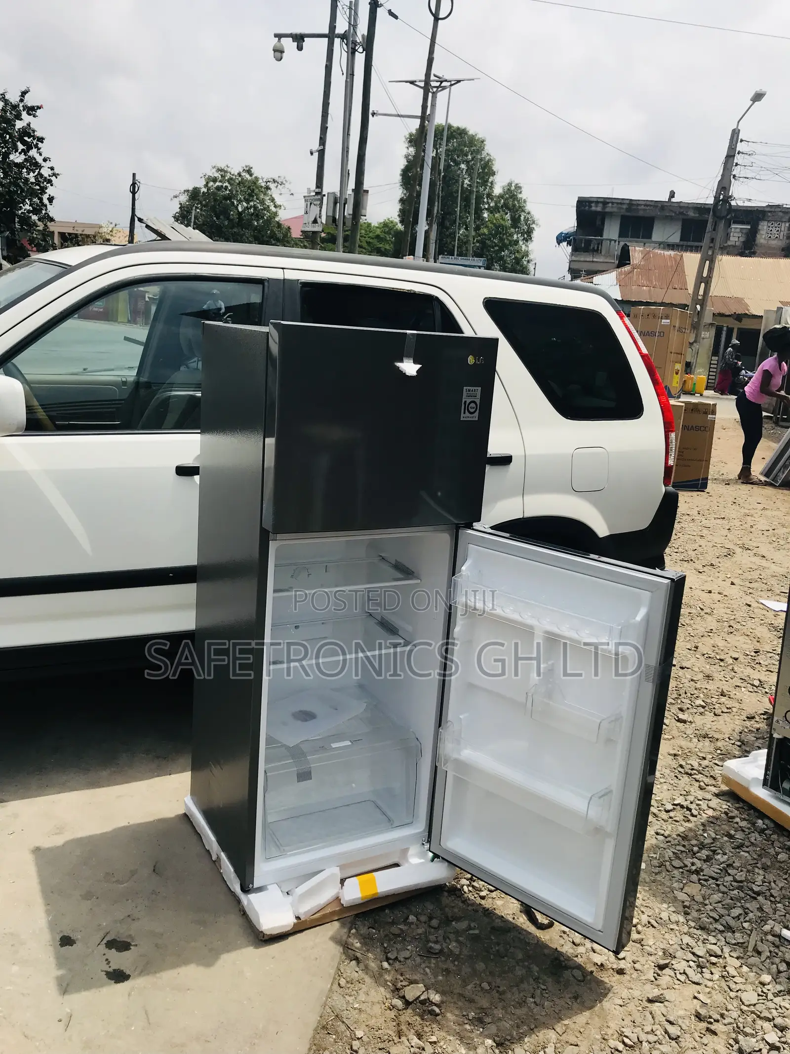 187L (Gray) LG Doubledoor Topfreezer GN-202SQBB Fridge 