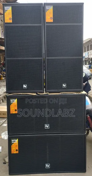 Ev Full Set of Speakers and Rack