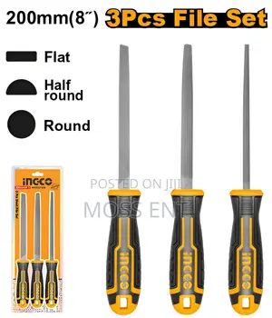 3pcs Steel File Set - Hktfs1308