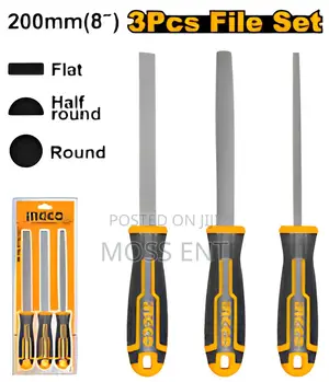 3 PCS Wood File Set 8" - Hktfw0308