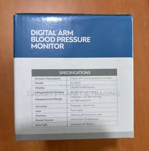 BABYLY Digital Arm Blood Pressure Monitor - BL-8033
