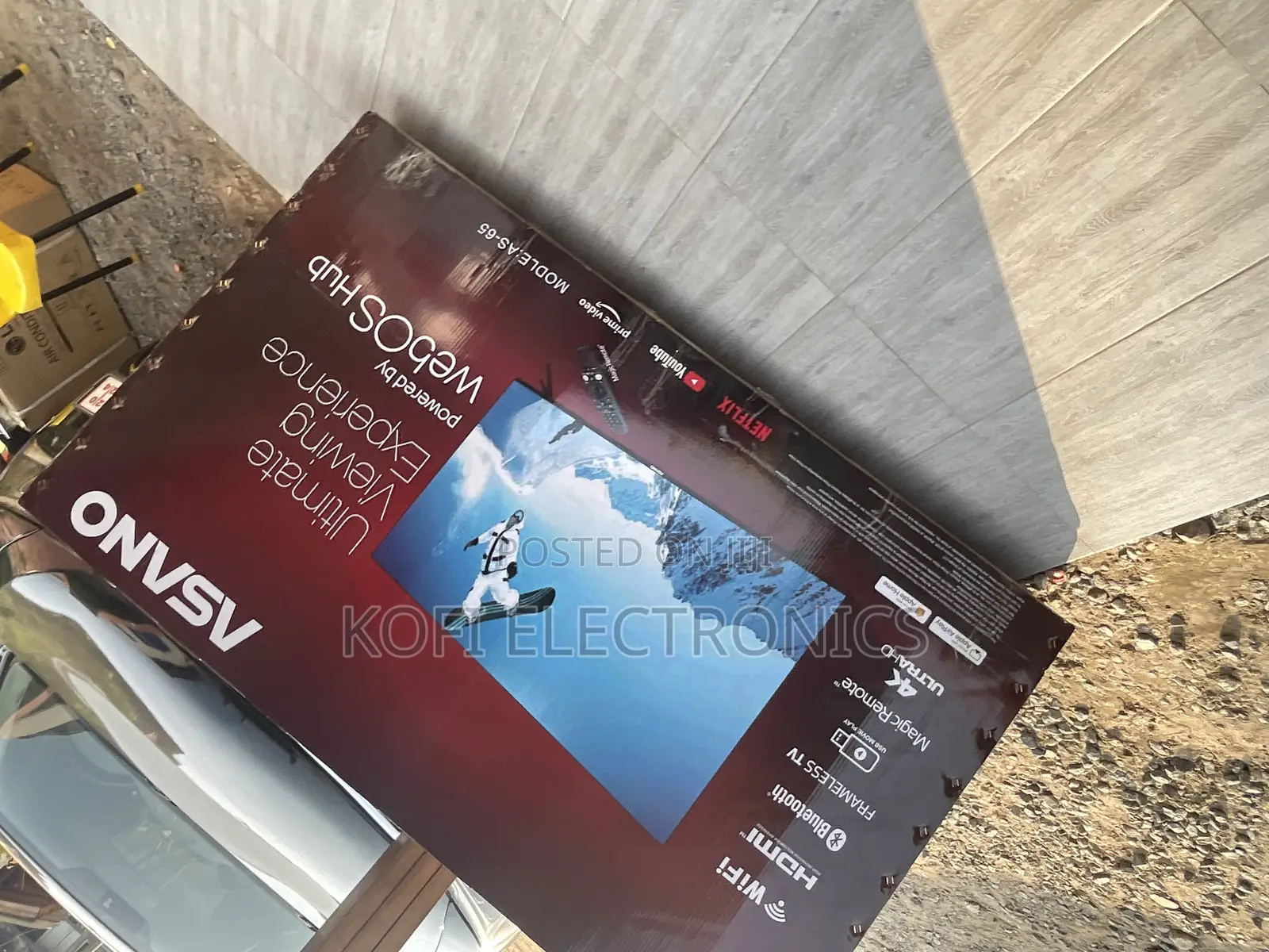 Frameless Webos Asano 55" UHD Smart Satellite TV