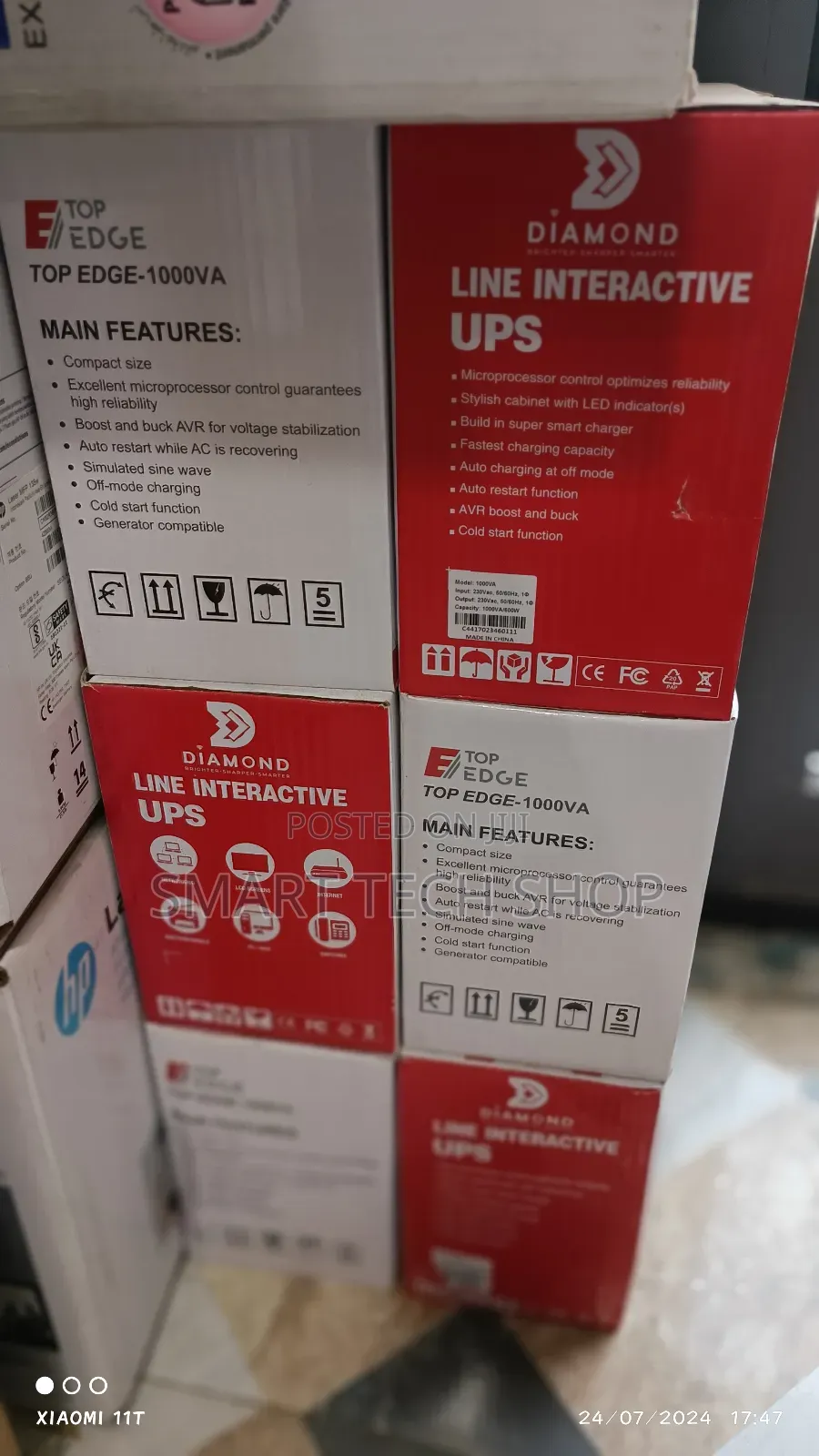Topedge 1ka 1000va Line Interactive UPS With Inbuilt AVR