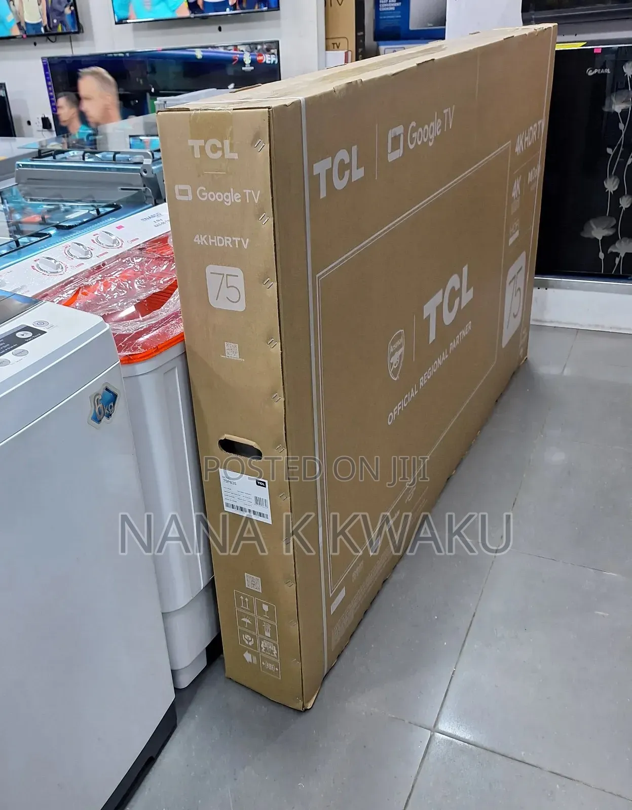 Black Quality_tcl 75inches UHD Smart Tv
