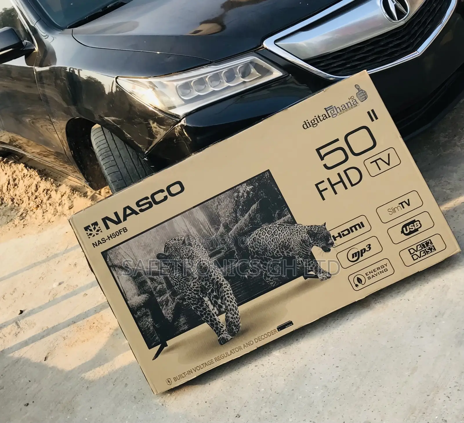 Fabulous Digital Led 50 Satellite Nasco (Black) Tv 
