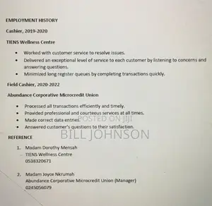 Part Time Weekend Cv