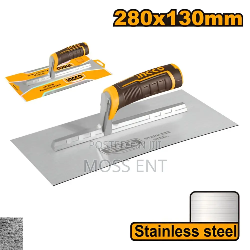 Plastering Trowel 280x130mm Rubber Handle - Hpt28138