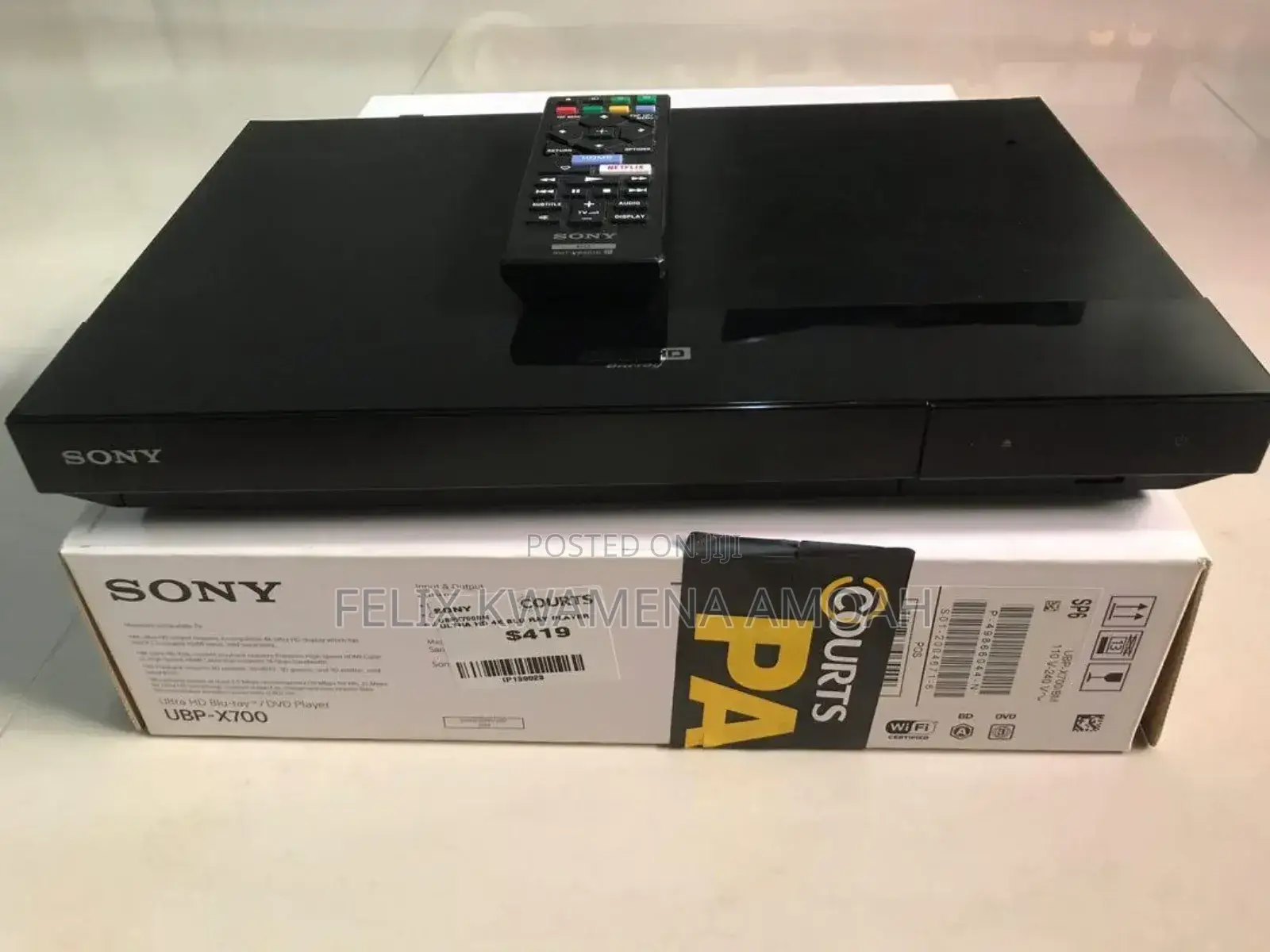 Sony Ultra Hd Blu-Ray Player,Spotify, Wifi, Usb
