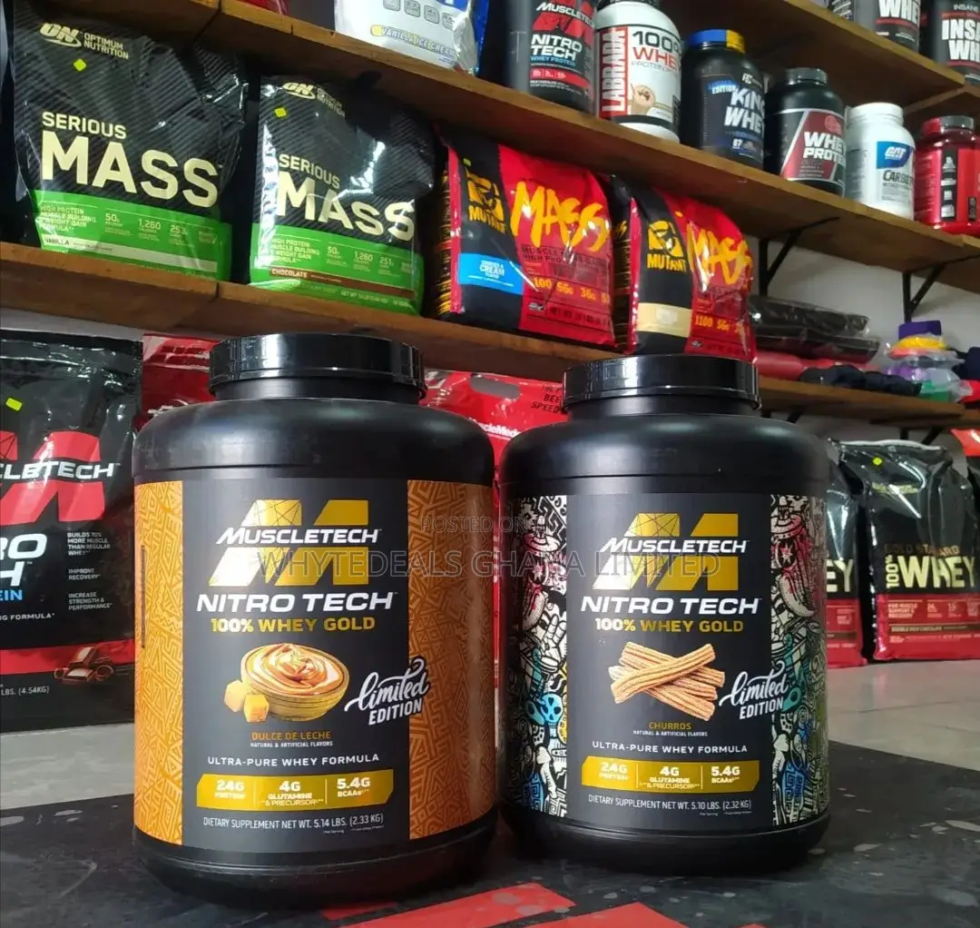 Limited Edition!Nitrotech 100% Whey Gold-Build Size Muscle