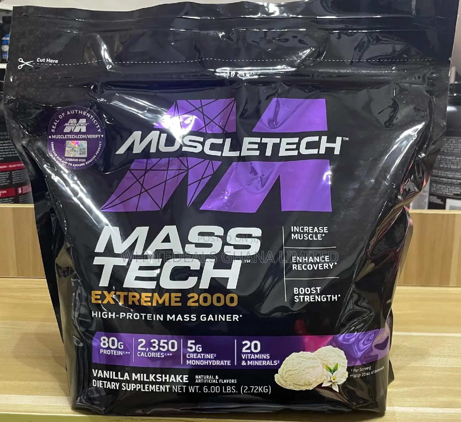High Protein Quick Weight Gainer/6lbs Mass Tech Xtreme 2000