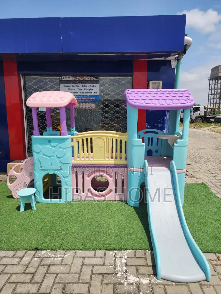 Kids Clubhouse With Slide Playhouse With Slide