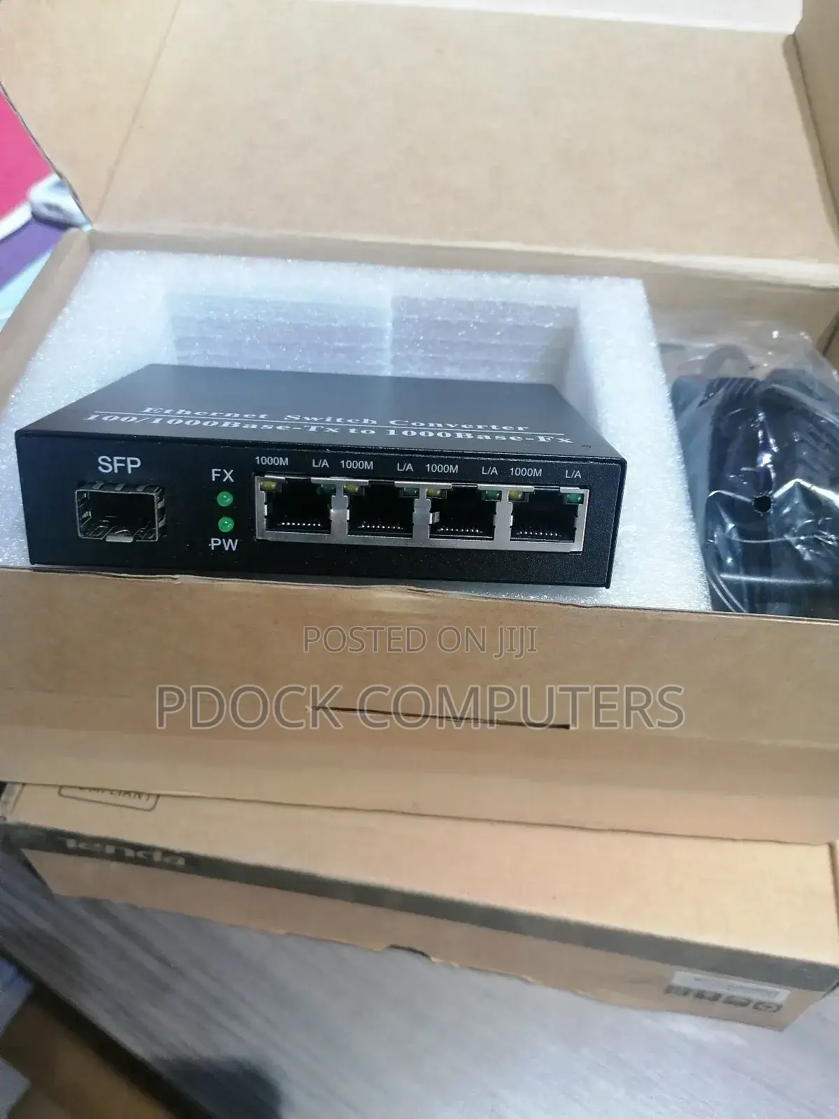 Fiber Ethernet 4PORT Switch Converter With 1SFP