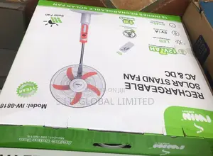 The Available IWIN 18'' Rechargeable Splar Stand Fan