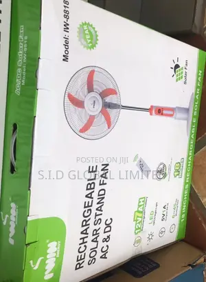 Popular IWIN 18'' Rechargeable Solar Stand Fan