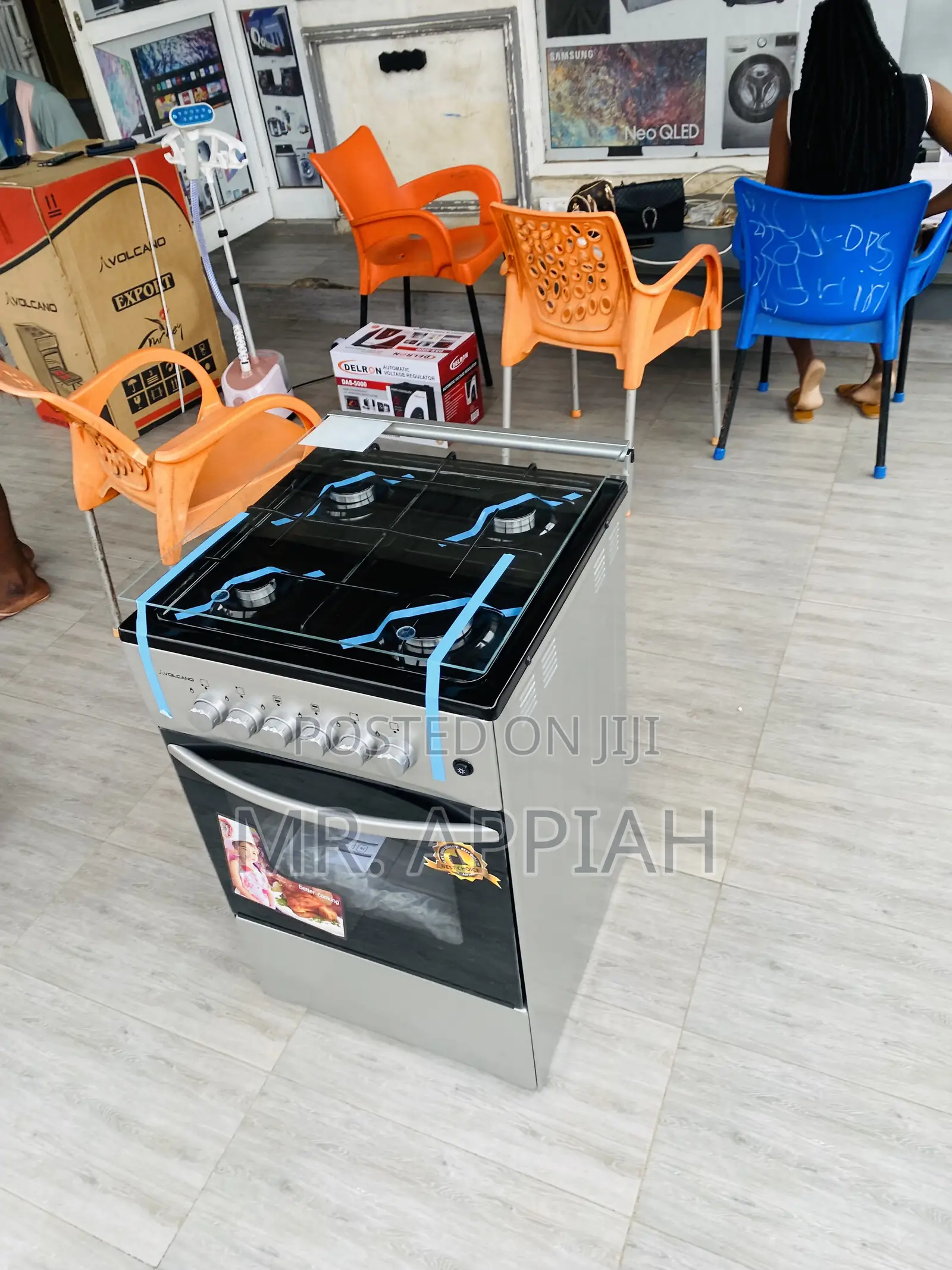 Purchase Affordable Volcano Gas Oven 4 Burner(Gray).