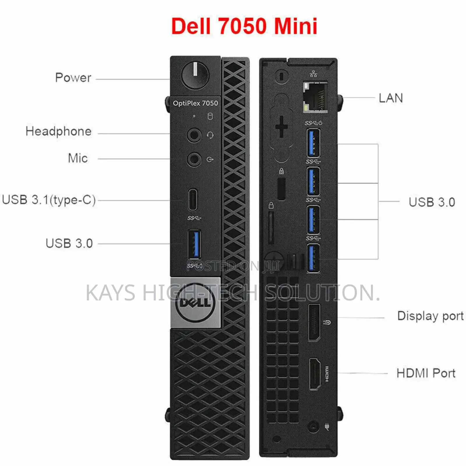Desktop Computer Dell OptiPlex 7050 8GB Intel Core I5 SSD 256GB