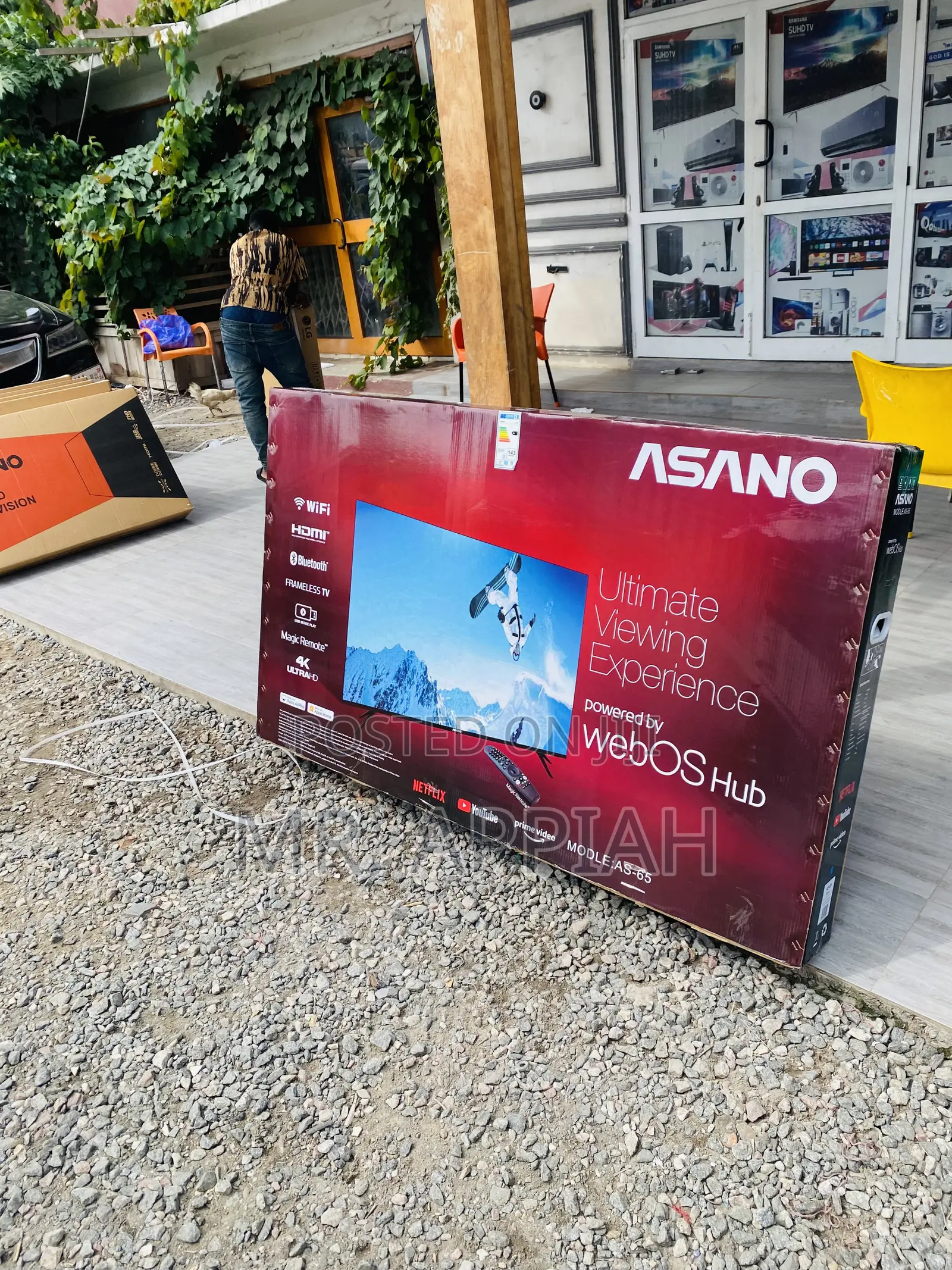 Asano 65 Inch Webos Uhd Smart Television(Black).