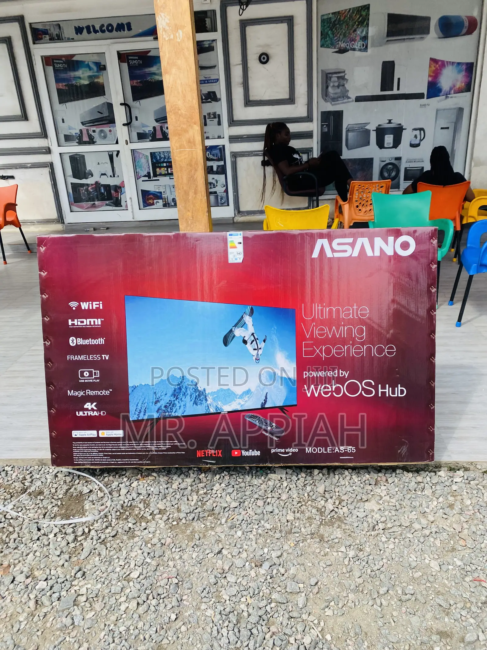 Authentic Asano 65 Inch Webos Uhd Ultra HD Smart Tv.