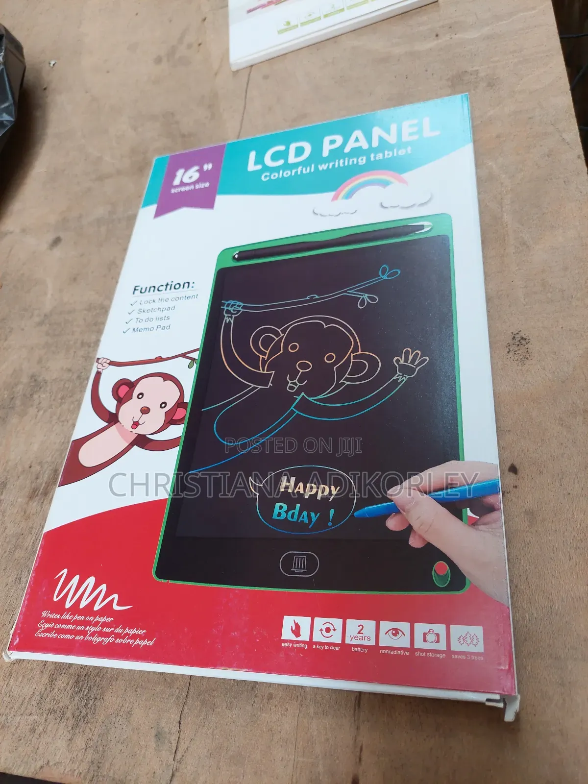 LCD Colourful Writing Tablet for Kids.
