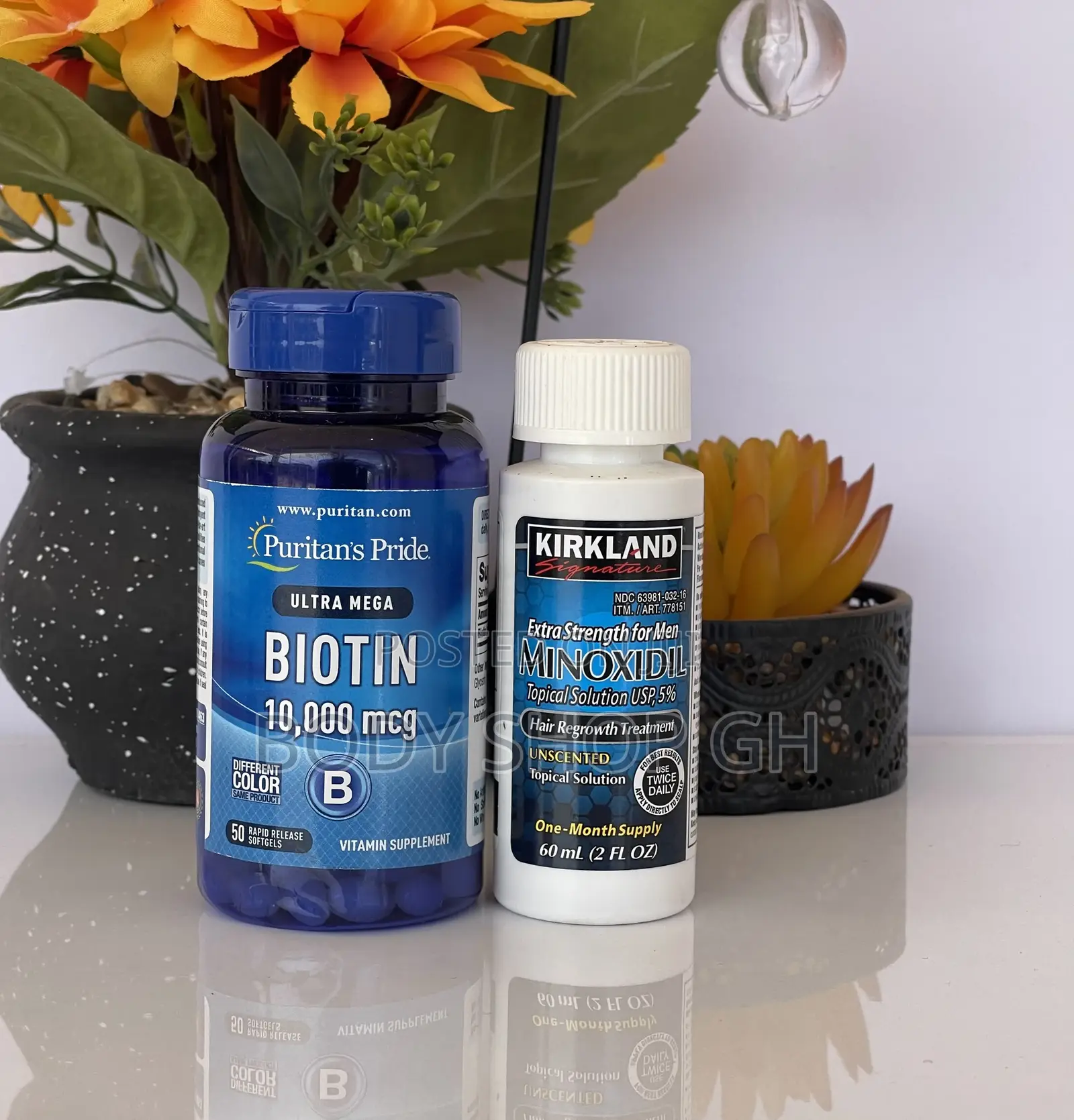 Biotin [10,000 MCG ] + Kirkland Minoxidil for Hair and Beard